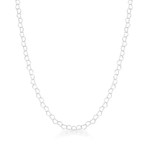 Colar de Prata 925 Elo Coração