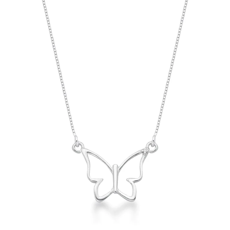 Colar de Prata 925 Borboleta