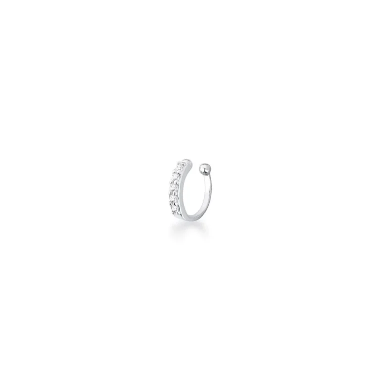 Piercing de Prata 925 Fake Cravejado
