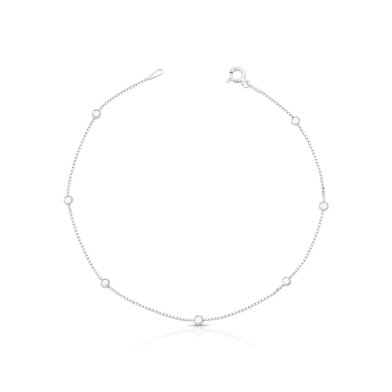 Pulseira de Prata 925 com Bolinha