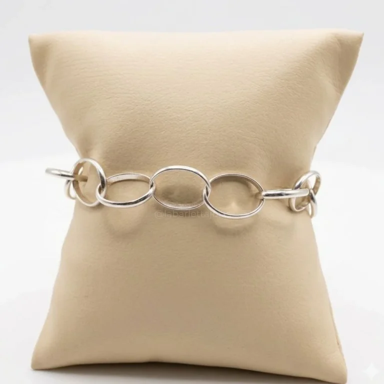 Pulseira de Prata 925 Corrente Elos